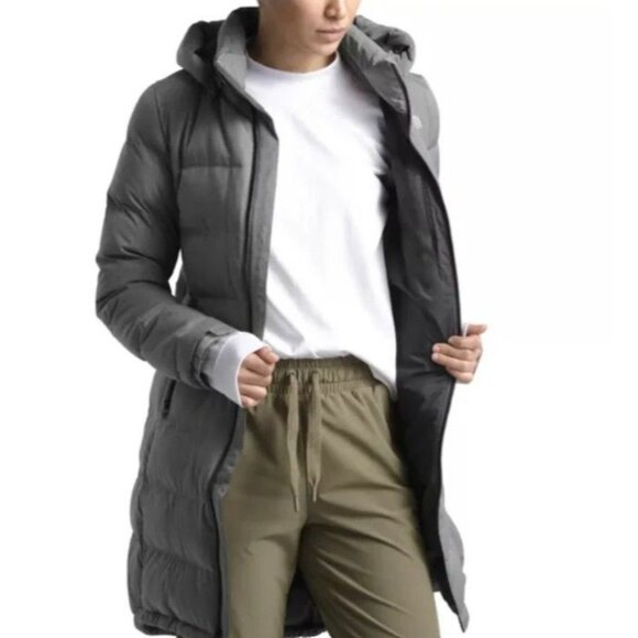 The North Face 550 Puffer Metropolis Parka III Size XS in Grey Heather - Picture 4 of 14